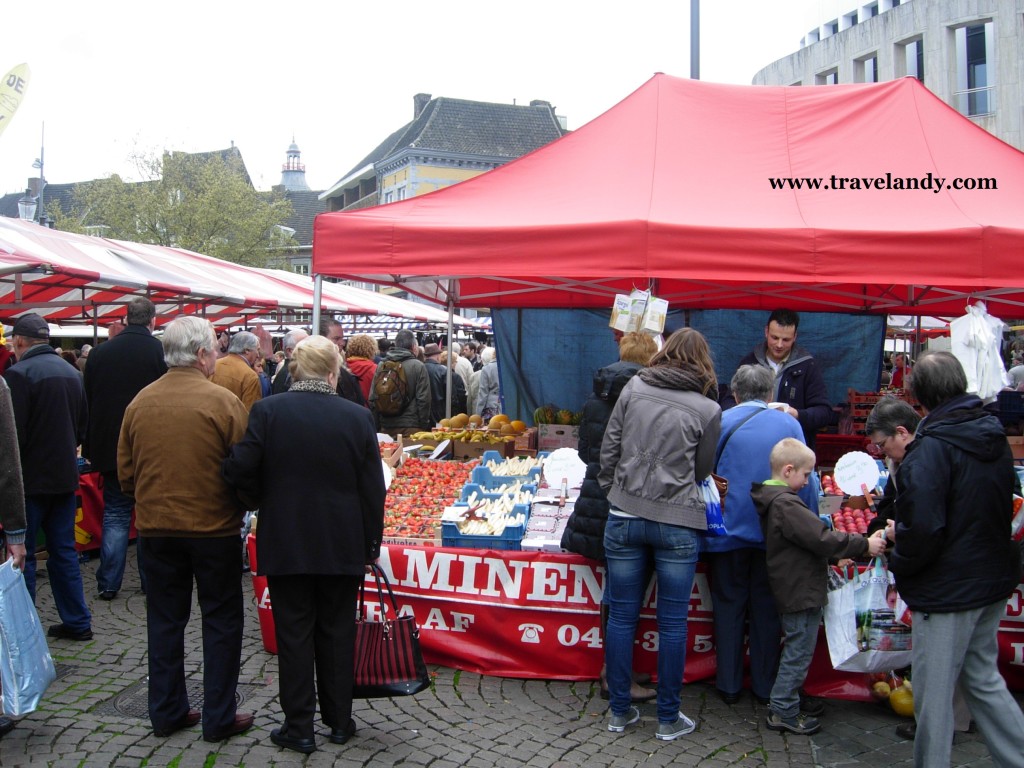 The Friday market in Maastricht, the Netherlands