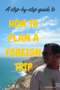 How to plan a foreign trip PIN