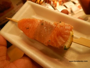 Sashimi at Kyoto's Nishiki Market
