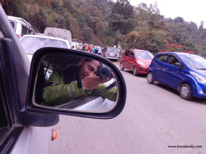 Traffic jam near Kohima