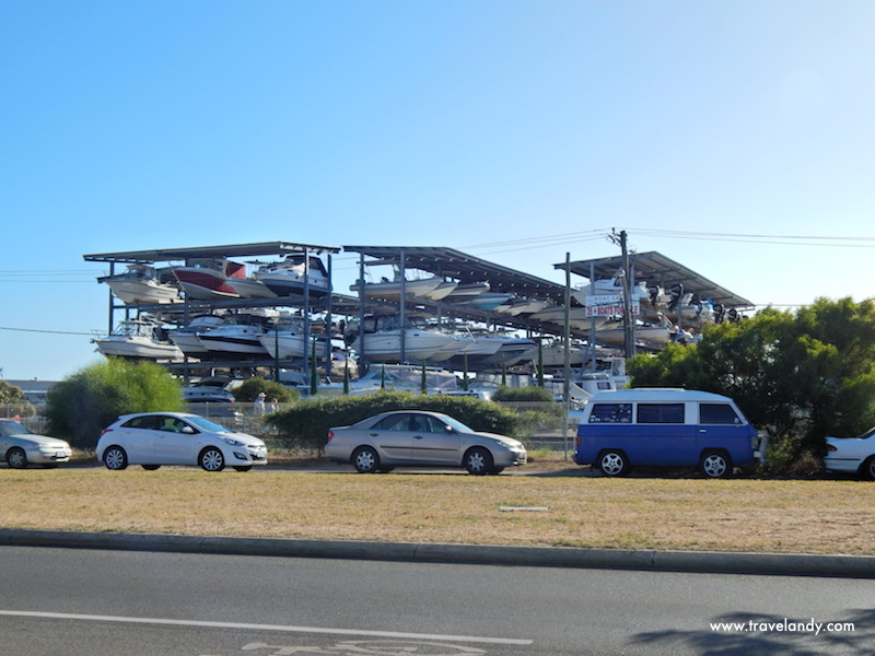 That's the first time I saw a multi-level boat park