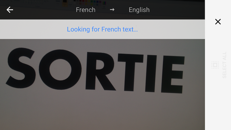 Google Translate helps with French 1 