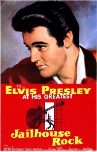 A poster of the Presley-starrer Jailhouse Rock