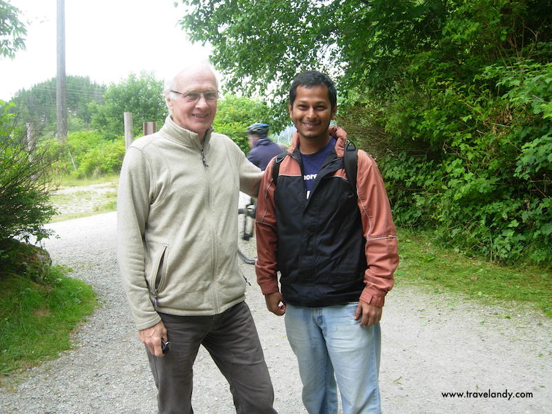 With a local friend I made at Squamish in BC, Canada