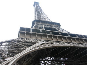 Eiffel tower in Paris.