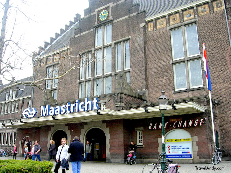 The Maastricht railway station