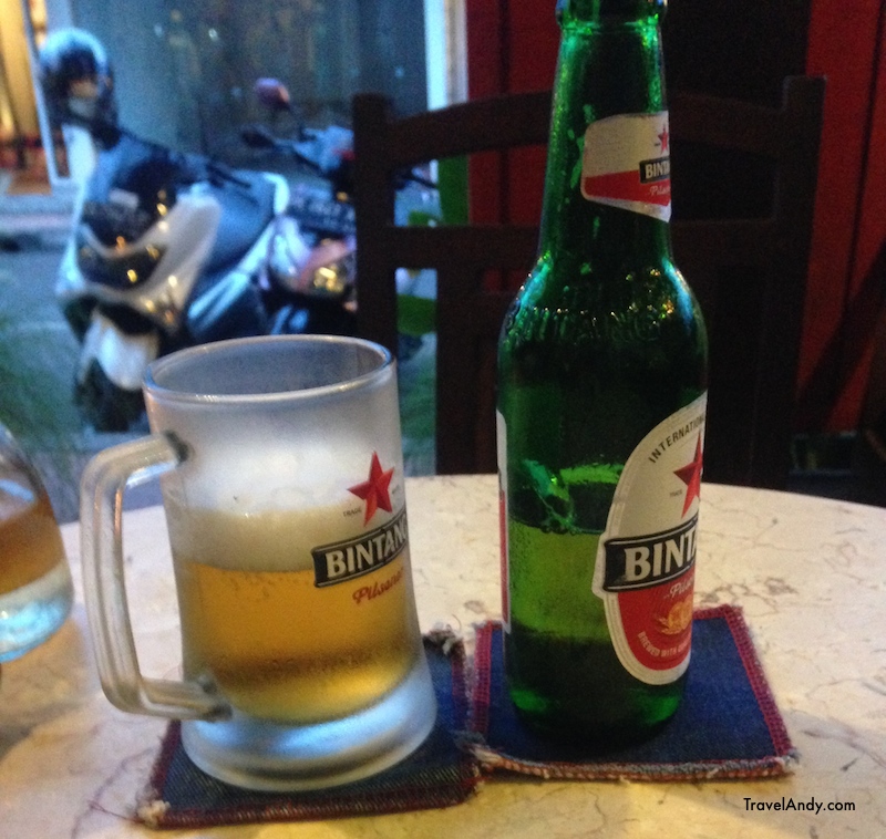 Bintang is the most popular beer in Bali. A 650ml bottle usually costs upwards of IDR35,000 at restaurants