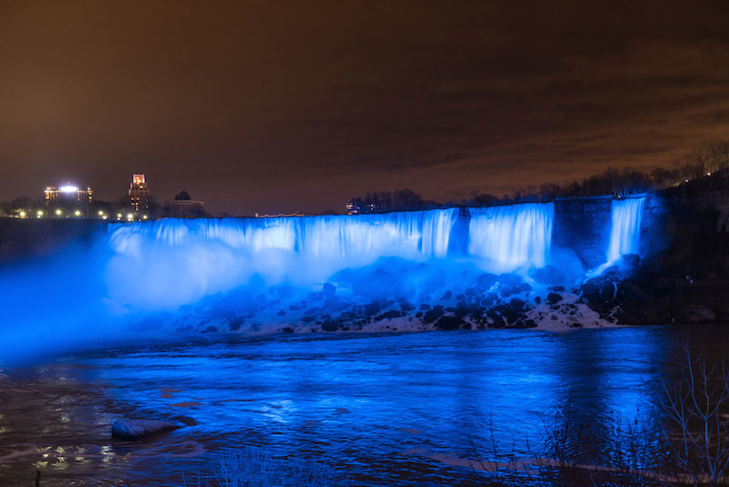 New LED illumination at Niagara Falls TravelAndy