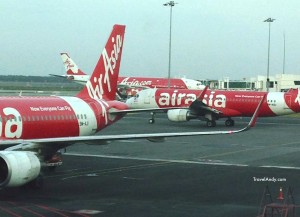 Aircraft at Klia2, AirAsia's hub in Kuala Lumpur