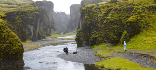 A canyon in Iceland