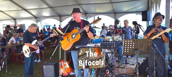 A live music performance during a vintage car show at Pietermaritzburg