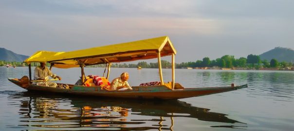 Shikara on Dal Lake