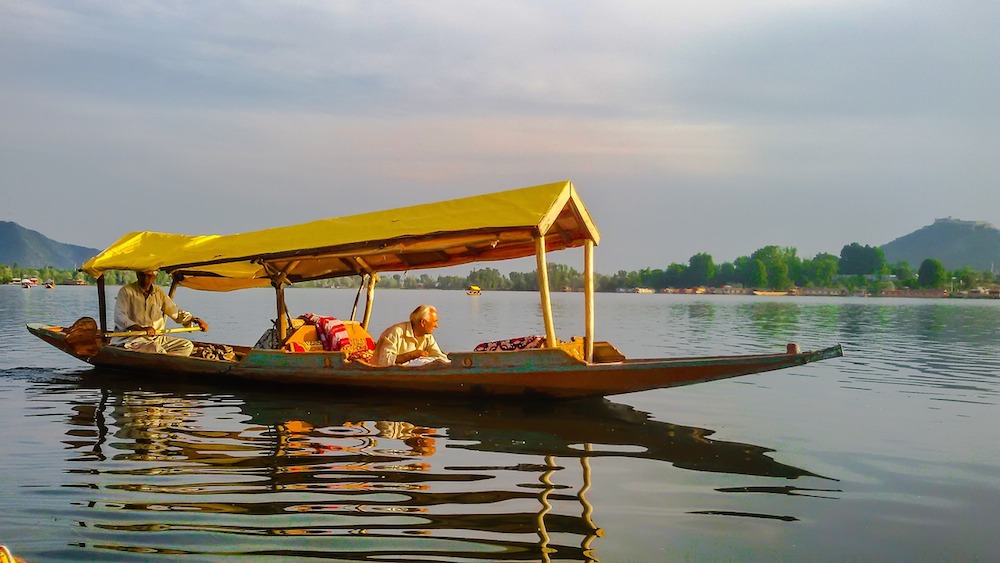 Shikara on Dal Lake