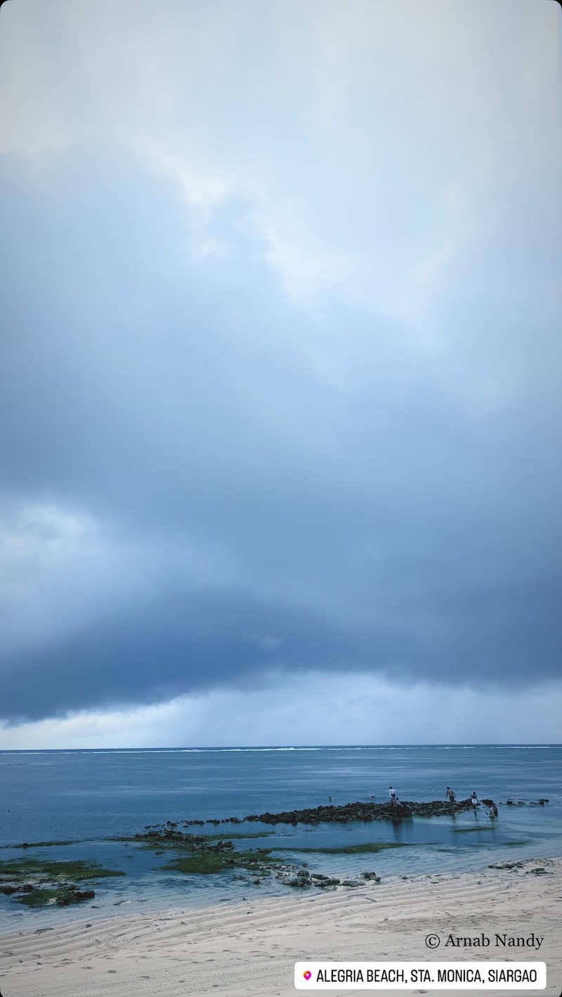 Alegria Beach under a cloudy sky