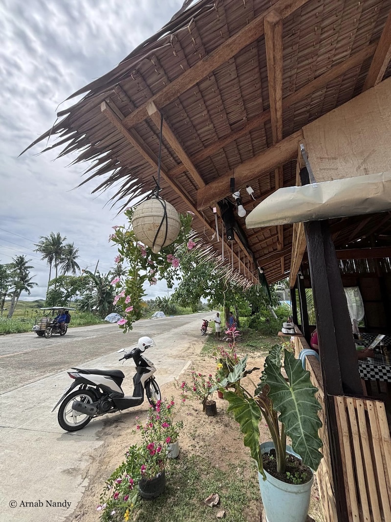 Lunch stop by road in Siargao, Philippines