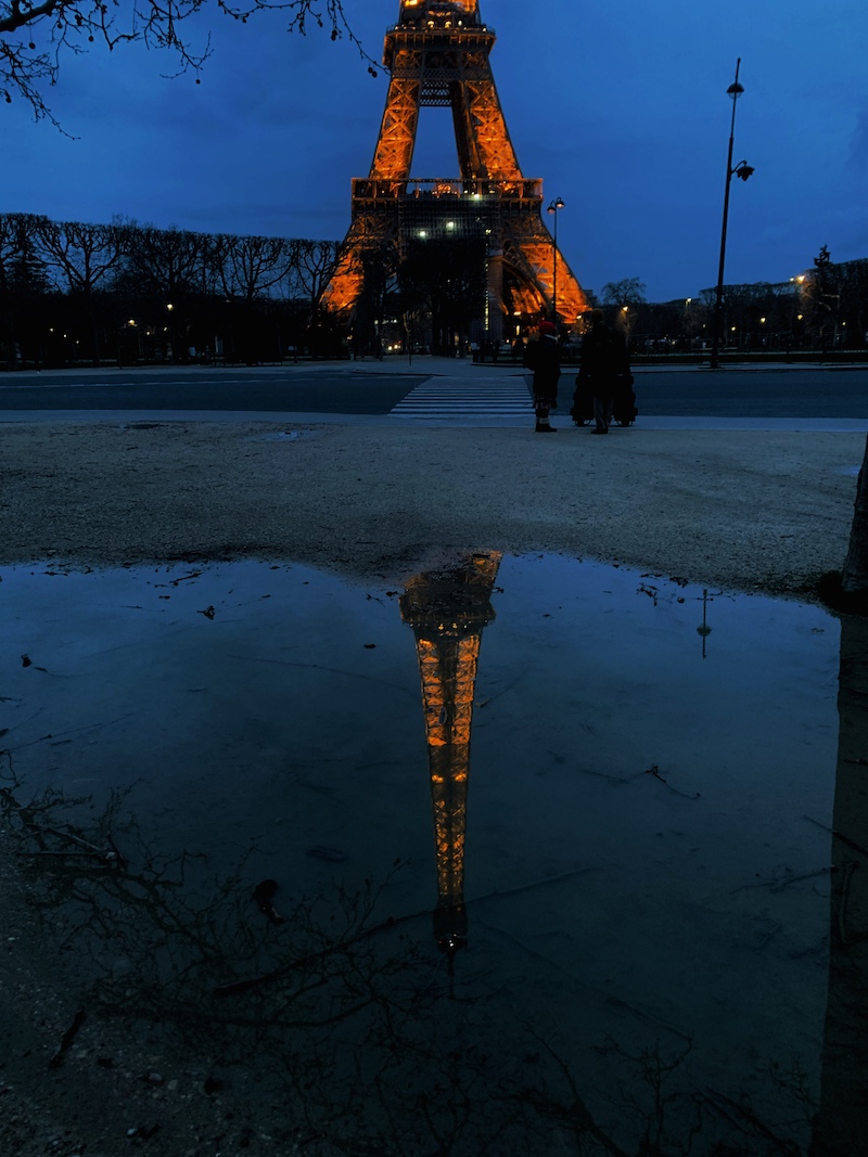 Eiffel Tower dusk